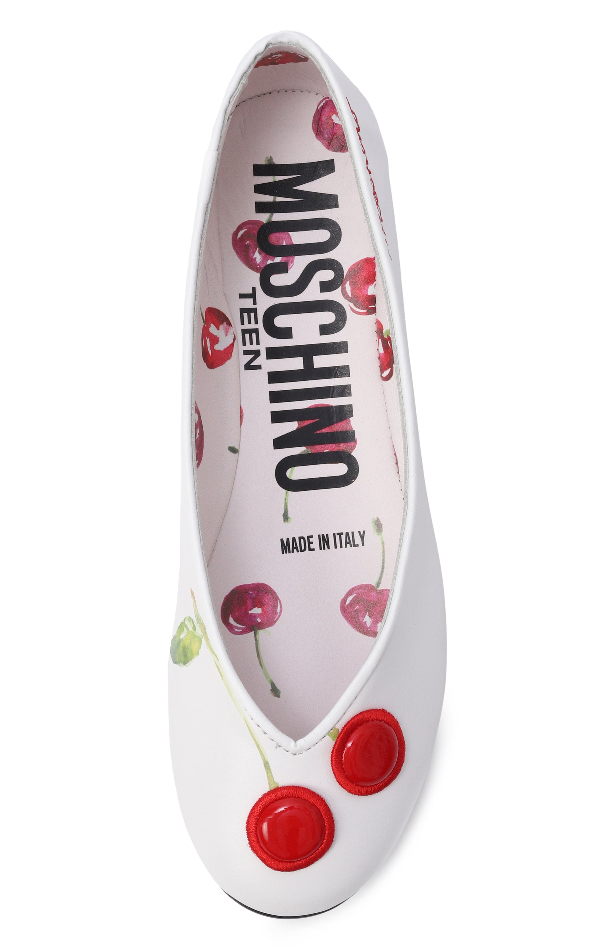 Кожаные балетки MOSCHINO, арт. 83042/VAR1, фото 4