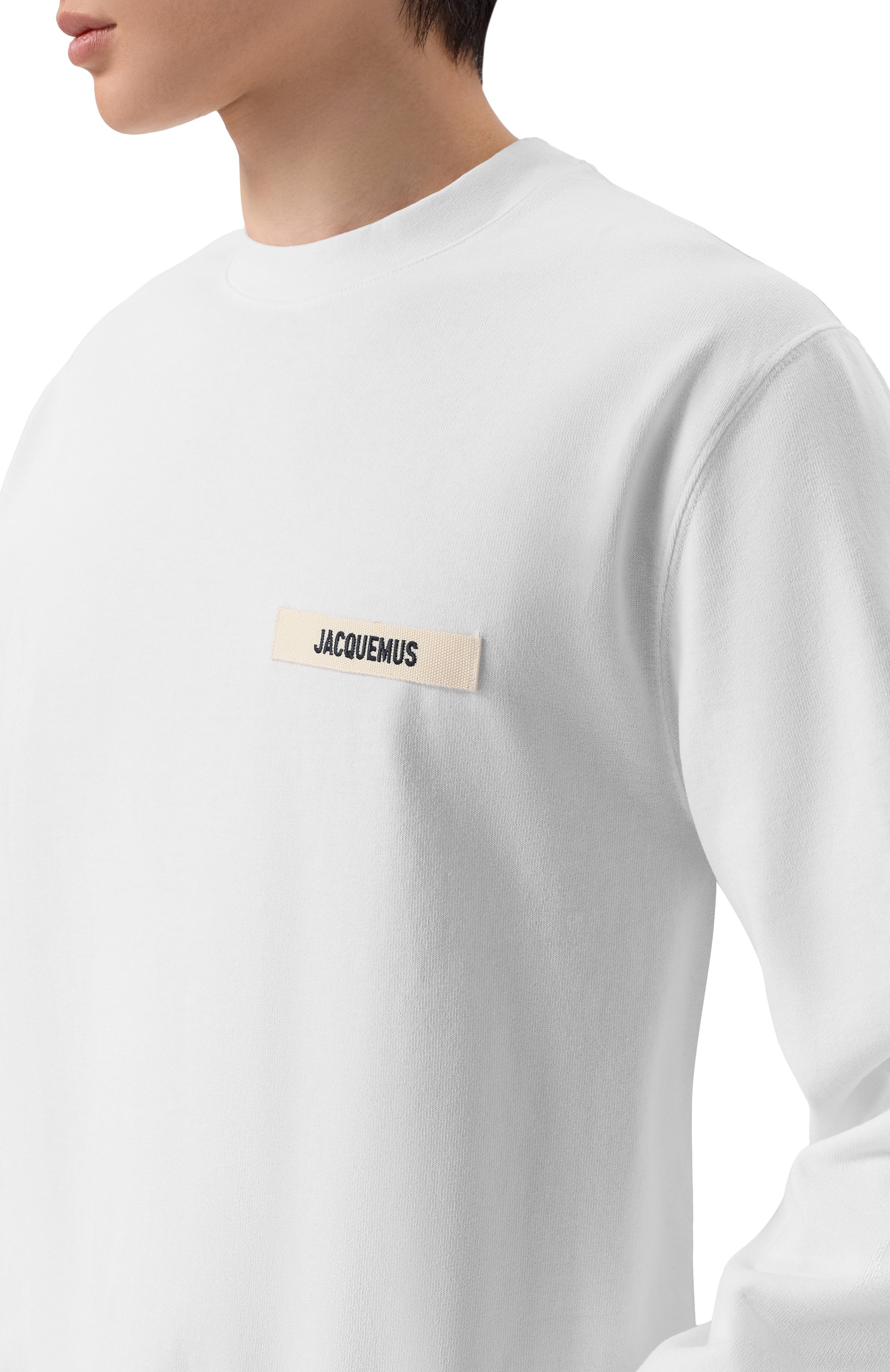 Хлопковый лонгслив JACQUEMUS белого цвета по цене 27800 руб., арт. 25HTSM00570/AJ00226, фото 5 Хлопковый лонгслив JACQUEMUS, арт. 25HTSM00570/AJ00226, фото 5