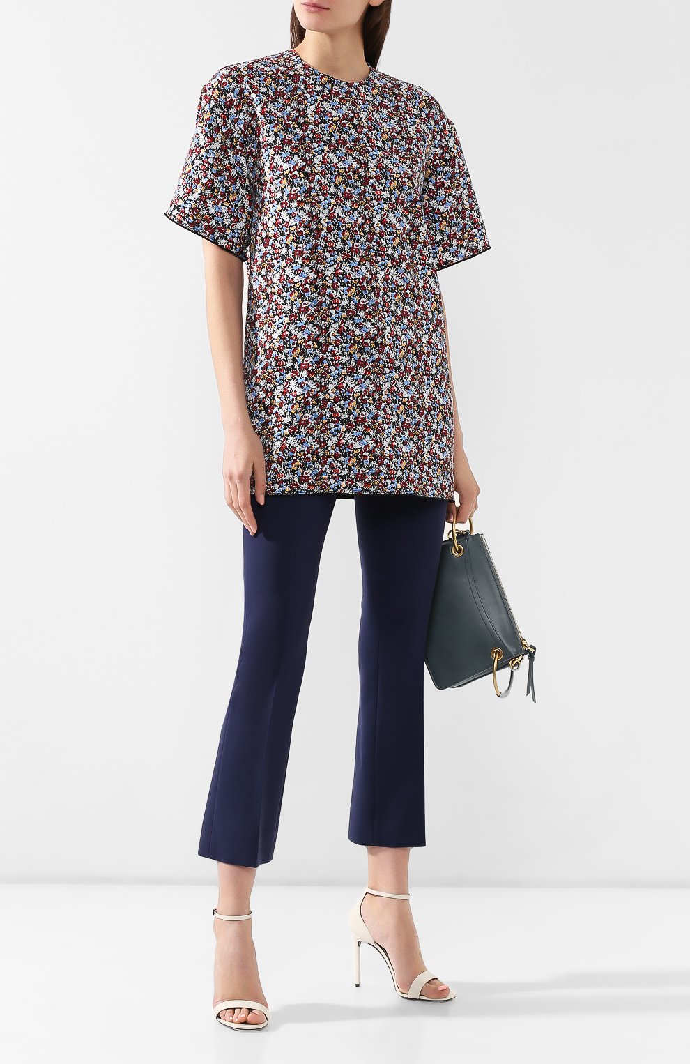 Топ с принтом VICTORIA BECKHAM, арт. TP TSH 1809F MSS19 MINI FL0RAL CREPE, фото 2