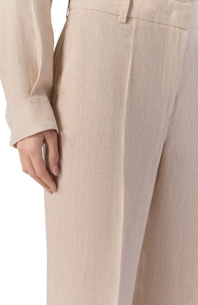 Льняные брюки WEEKEND MAX MARA, арт. WKDMALIZIA, фото 5