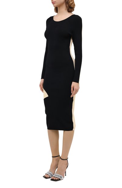 Платье из вискозы OFF-WHITE, арт. 0WHI041F20KNI0011061, фото 3