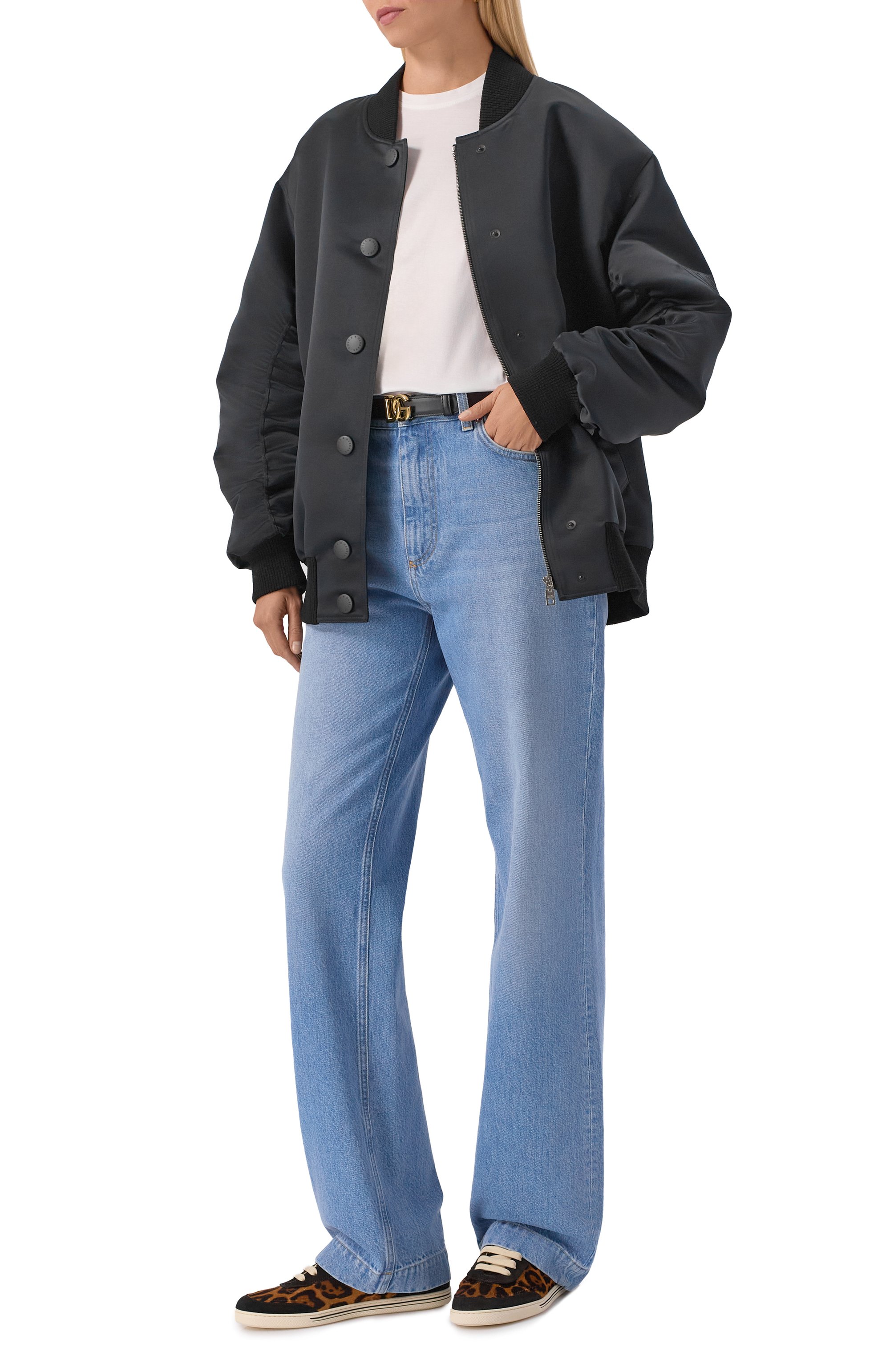 Кожаные кеды saint tropez light DOLCE & GABBANA леопардового цвета по цене 112000 руб., арт. CK2306/AS529, фото 3 Кожаные кеды saint tropez light DOLCE & GABBANA, арт. CK2306/AS529, фото 3