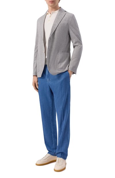 Мужская хлопковое поло CANALI, арт. C1164/MK02460