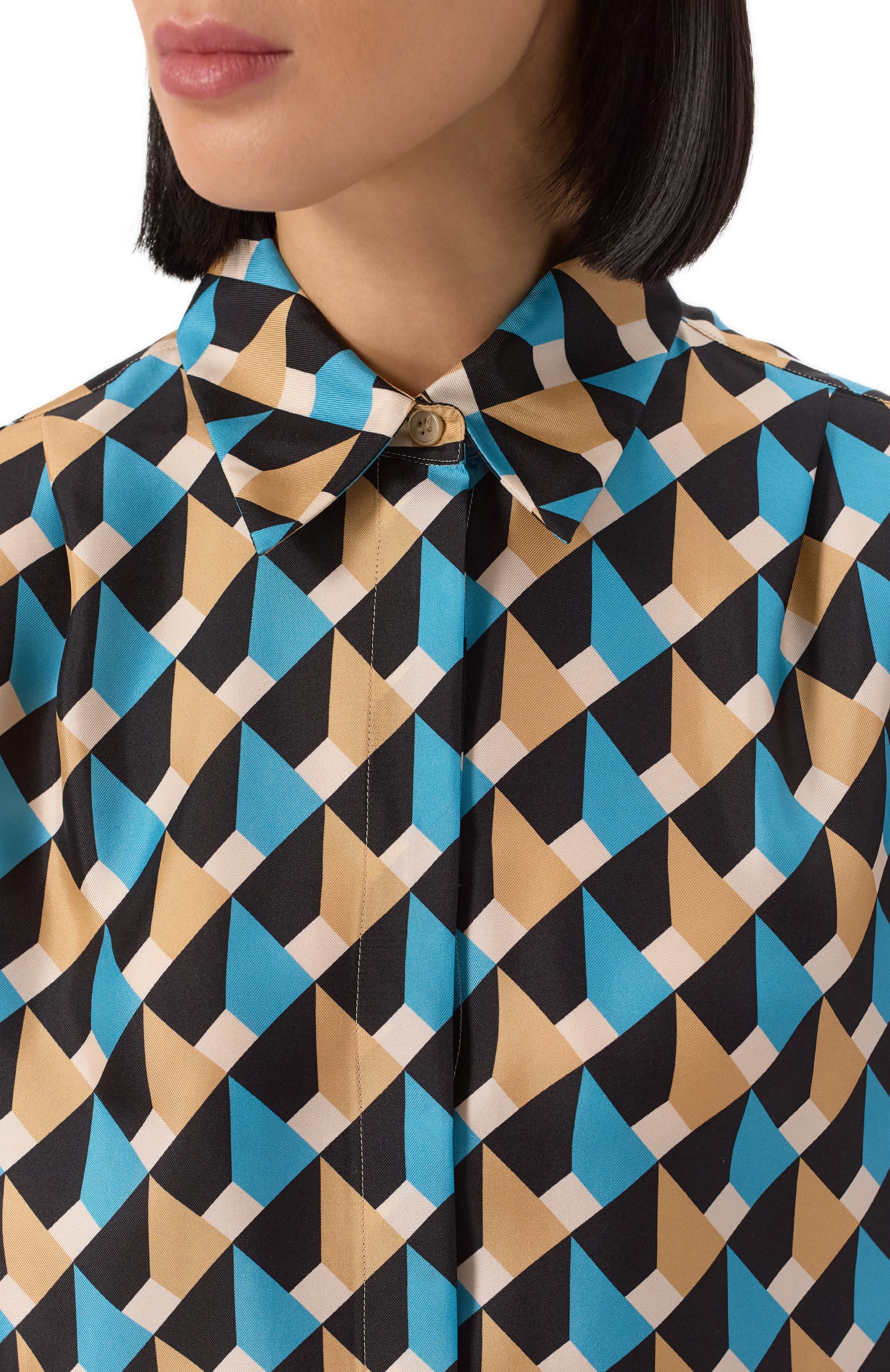 Шелковая блузка LORENA ANTONIAZZI, арт. P2567CA01A/4885, фото 5