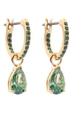 Женские серьги attract SWAROVSKI зеленого цвета, арт. 5723564 | Фот�о 3 (Нос: Не проставлено; Материал: Кристаллы, Металл)