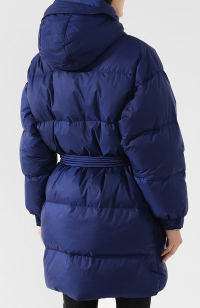 Однотонный стеганый пуховик с поясом и капюшоном IENKI IENKI, арт. KILLER J, фото 4