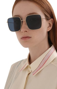 Женские солнцезащитные очки DIOR EYEWEAR золотого цвета, арт. DI0RSTELLAIRE SU B0B0 | Фото 2 (Тип очков: С/з; Региональные ограничения белый список (Axapta Mercury): RU, Не проставлено; Нос: Не проставлено)