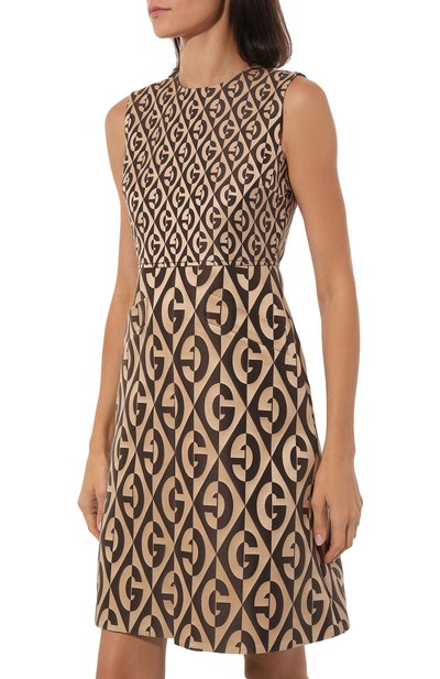Платье из шерсти и шелка GUCCI, арт. 582653 ZACQY, фото 3