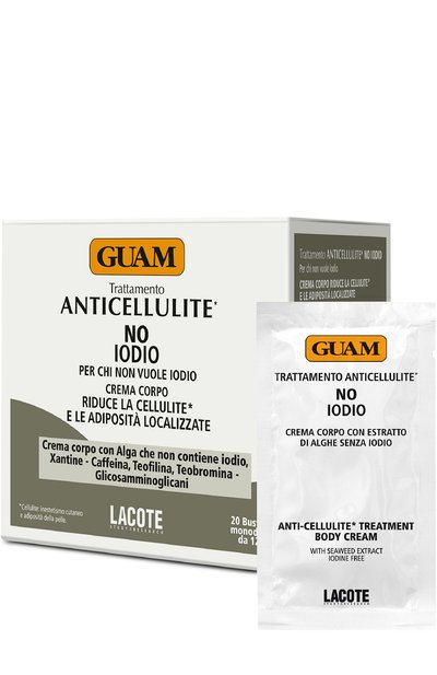 Женского антицеллюлитный крем в саше no iodio anticellulite (20x12ml) GUAM, арт. 8025021405681