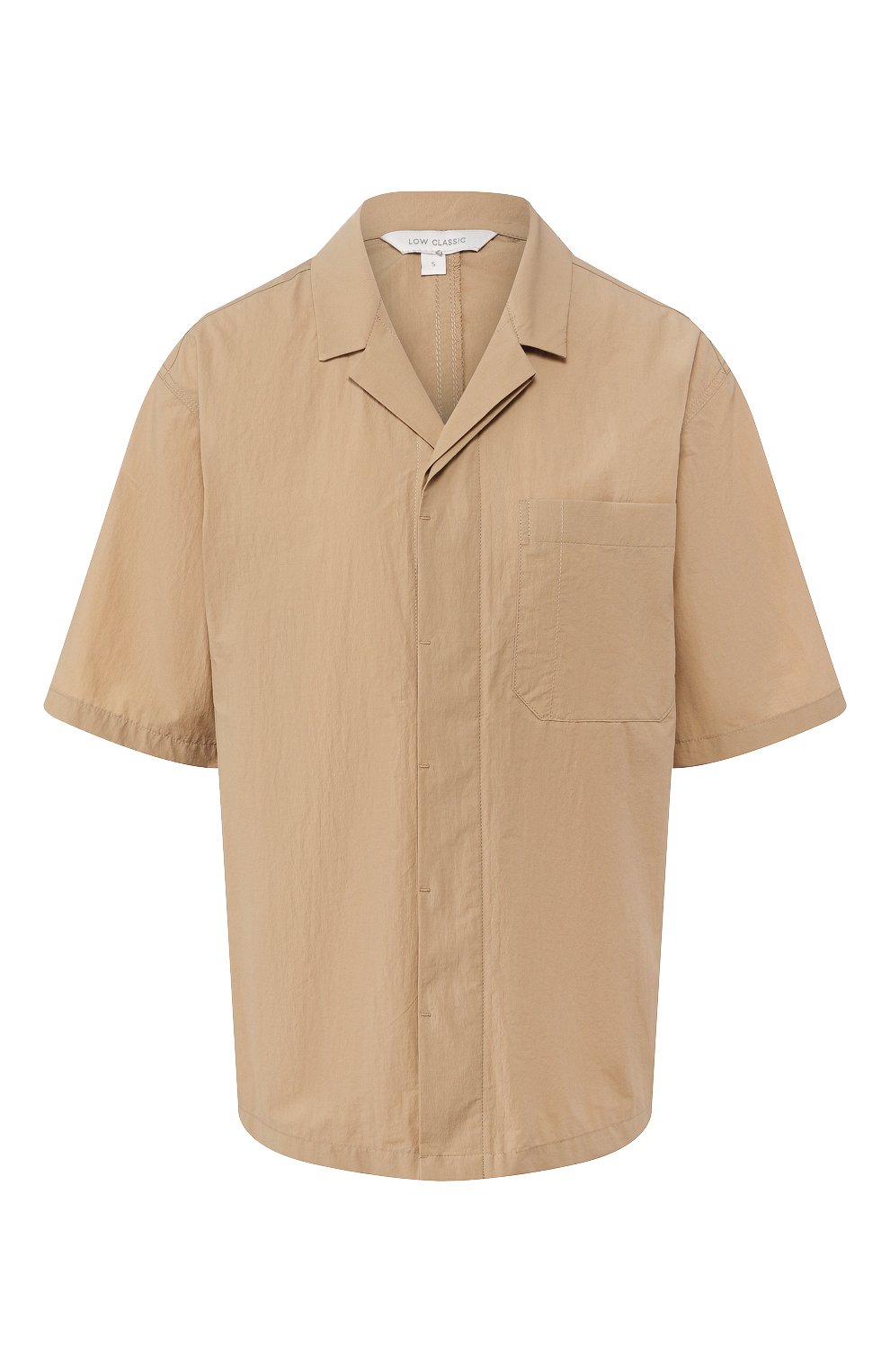 Рубашка LOW CLASSIC хаки цвета по цене 23250 руб., арт. L0W20SS_SH06KK, фото 1 Рубашка LOW CLASSIC, арт. L0W20SS_SH06KK, фото 1