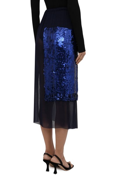 Юбка DRIES VAN NOTEN синего цвета по цене 86250 руб., арт. 212-010896-3293, фото 4 Юбка DRIES VAN NOTEN, арт. 212-010896-3293, фото 4