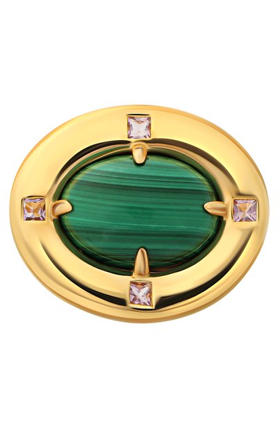 Кольцо ai с малахитом и аметистами MOONKA, арт. ai-bg-r-mal, фото 1