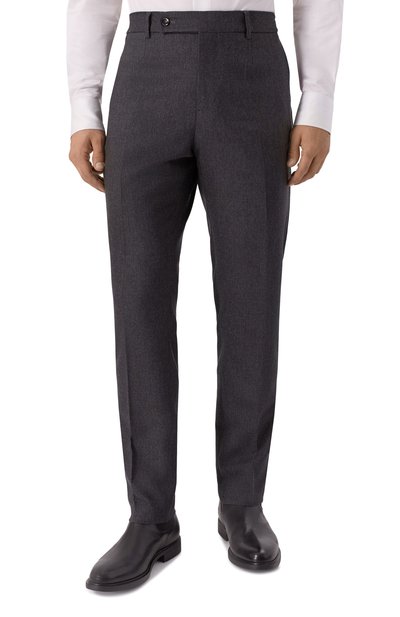 Шерстяные брюки BERWICH темно-серого цвета по цене 44000 руб., арт. GL0BE/FA1224X, фото 3 Шерстяные брюки BERWICH, арт. GL0BE/FA1224X, фото 3