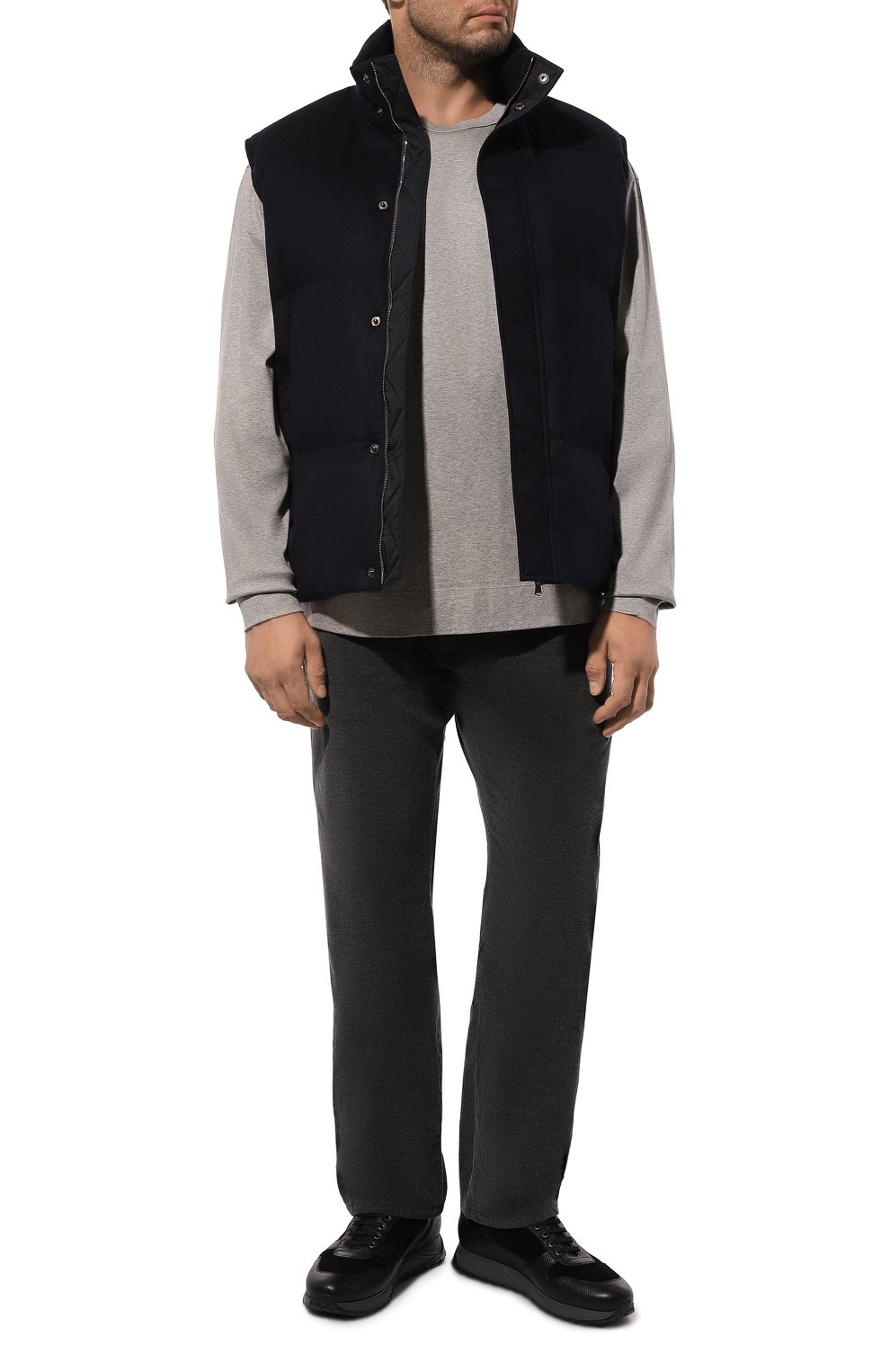 Брюки из хлопка и кашемира CORTIGIANI, арт. 1A3538, фото 2