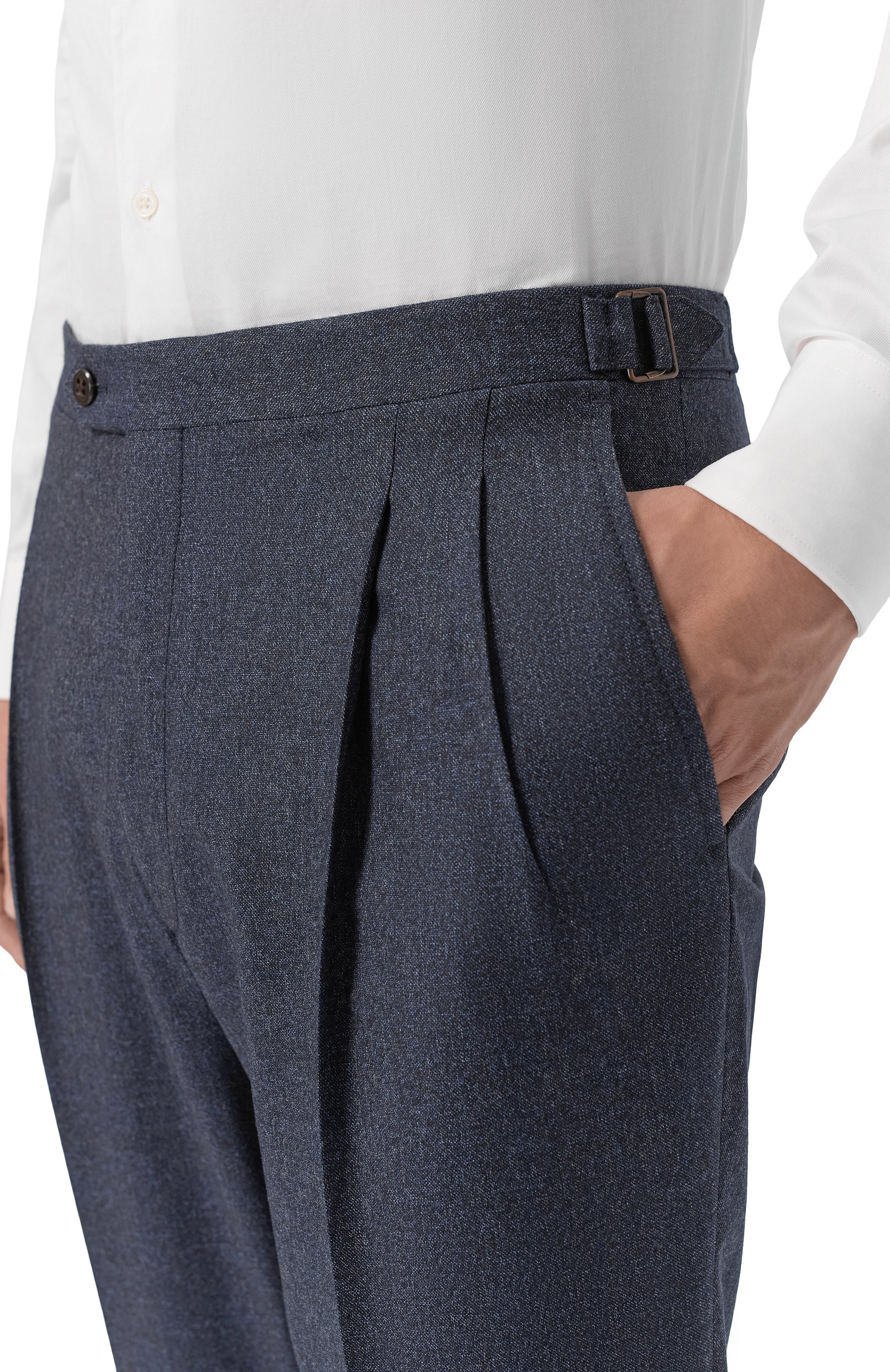 Брюки из шерсти и хлопка CORNELIANI, арт. 284L21/2A18216, фото 5