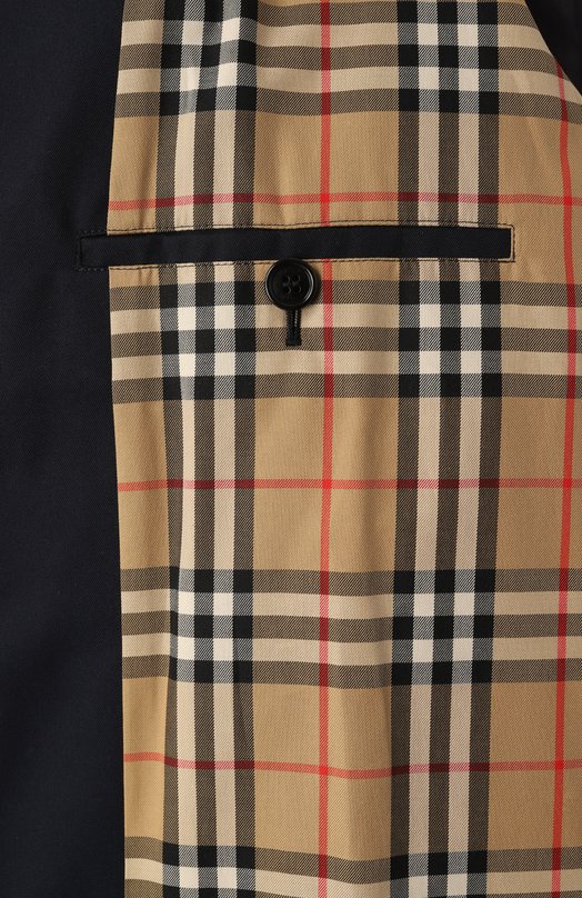 Хлопковый плащ Burberry 8079395 Синий  8079395 Фото 7