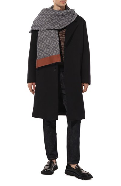 Хлопковый шарф GUCCI, арт. 660016 4G114, фото 2