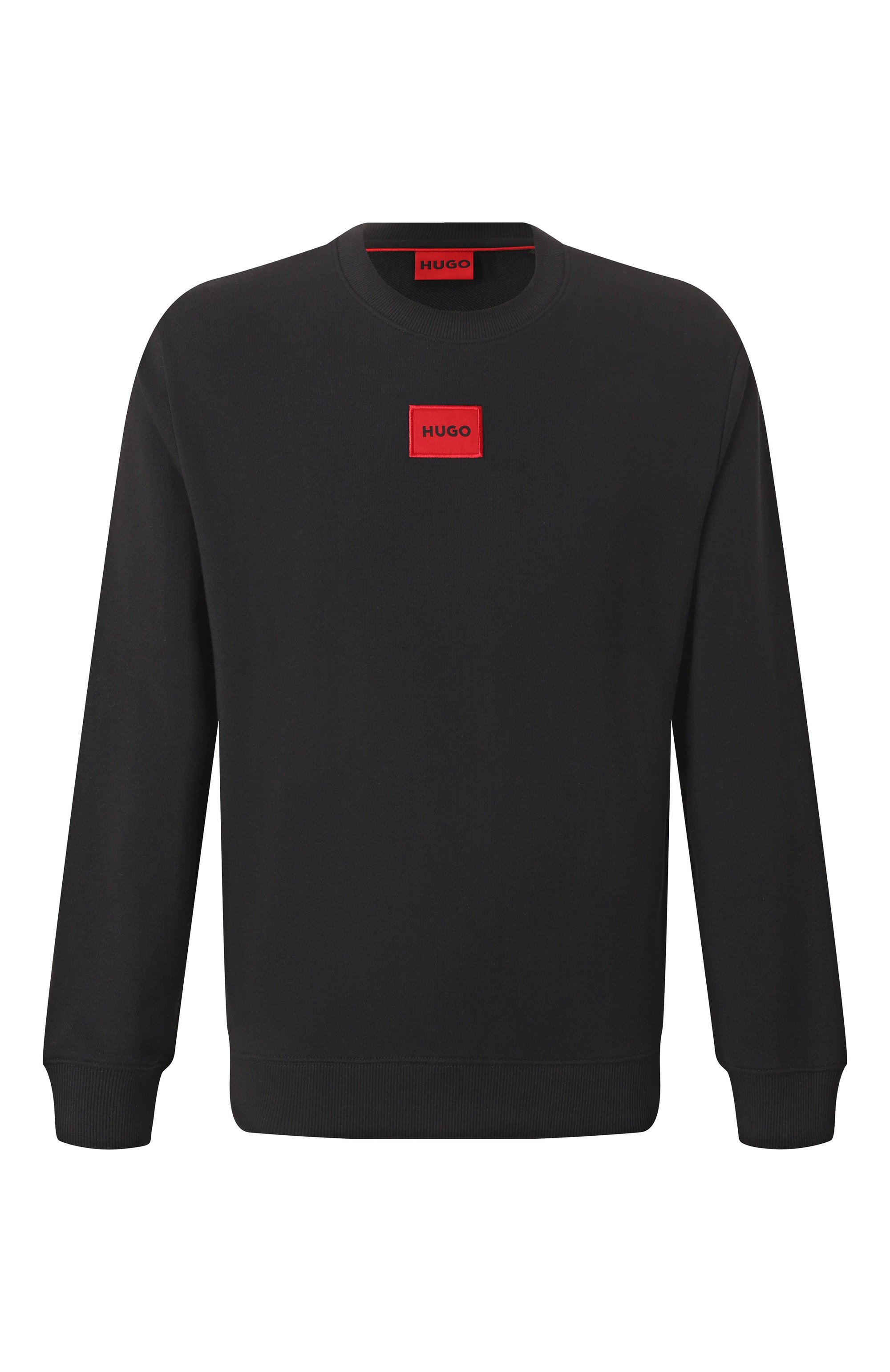 Хлопковый свитшот HUGO черного цвета по цене 12500 руб., арт. 50447964, фото 1 Хлопковый свитшот HUGO, арт. 50447964, фото 1