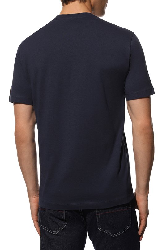 Хлопковая футболка Paul&Shark 22411073/3XL-6XL Синий  22411073/3XL-6XL Фото 4