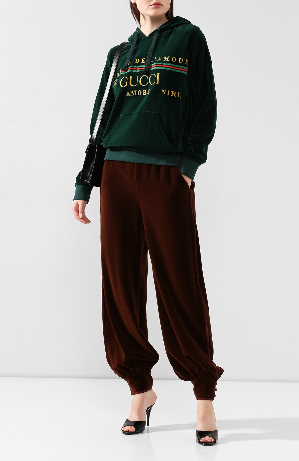 Хлопковое худи GUCCI зеленого цвета по цене 89950 руб., арт. 595773/XJBT1, фото 2 Хлопковое худи GUCCI, арт. 595773/XJBT1, фото 2