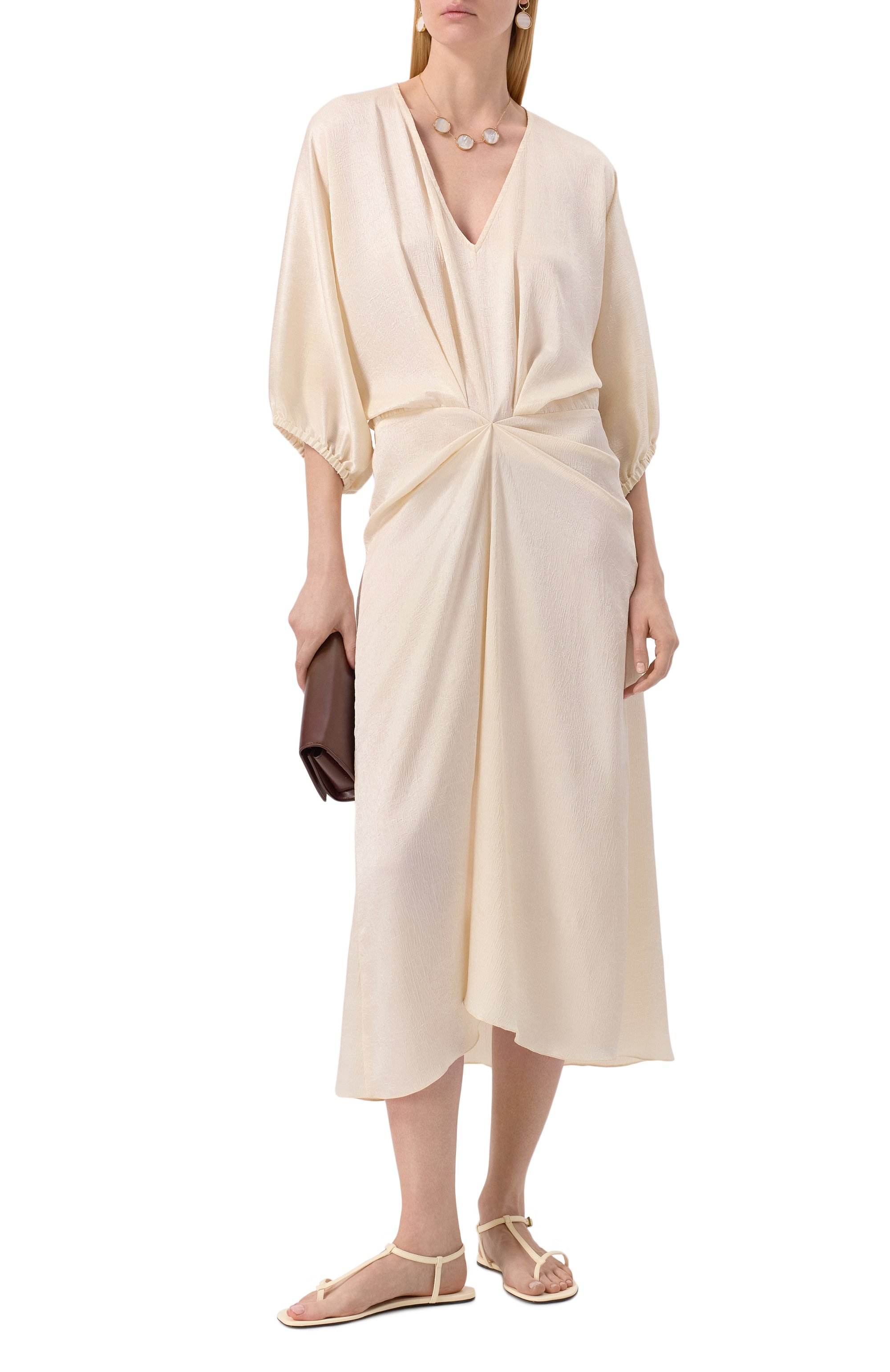 Платье SEVEN LAB кремового цвета по цене 19950 руб., арт. SDS.41.110.580, фото 2 Платье SEVEN LAB, арт. SDS.41.110.580, фото 2