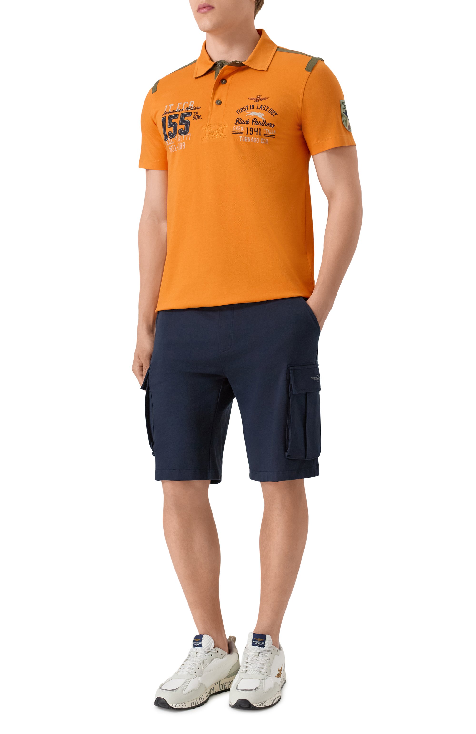 Хлопковое поло AERONAUTICA MILITARE, арт. 251P01860P173, фото 2