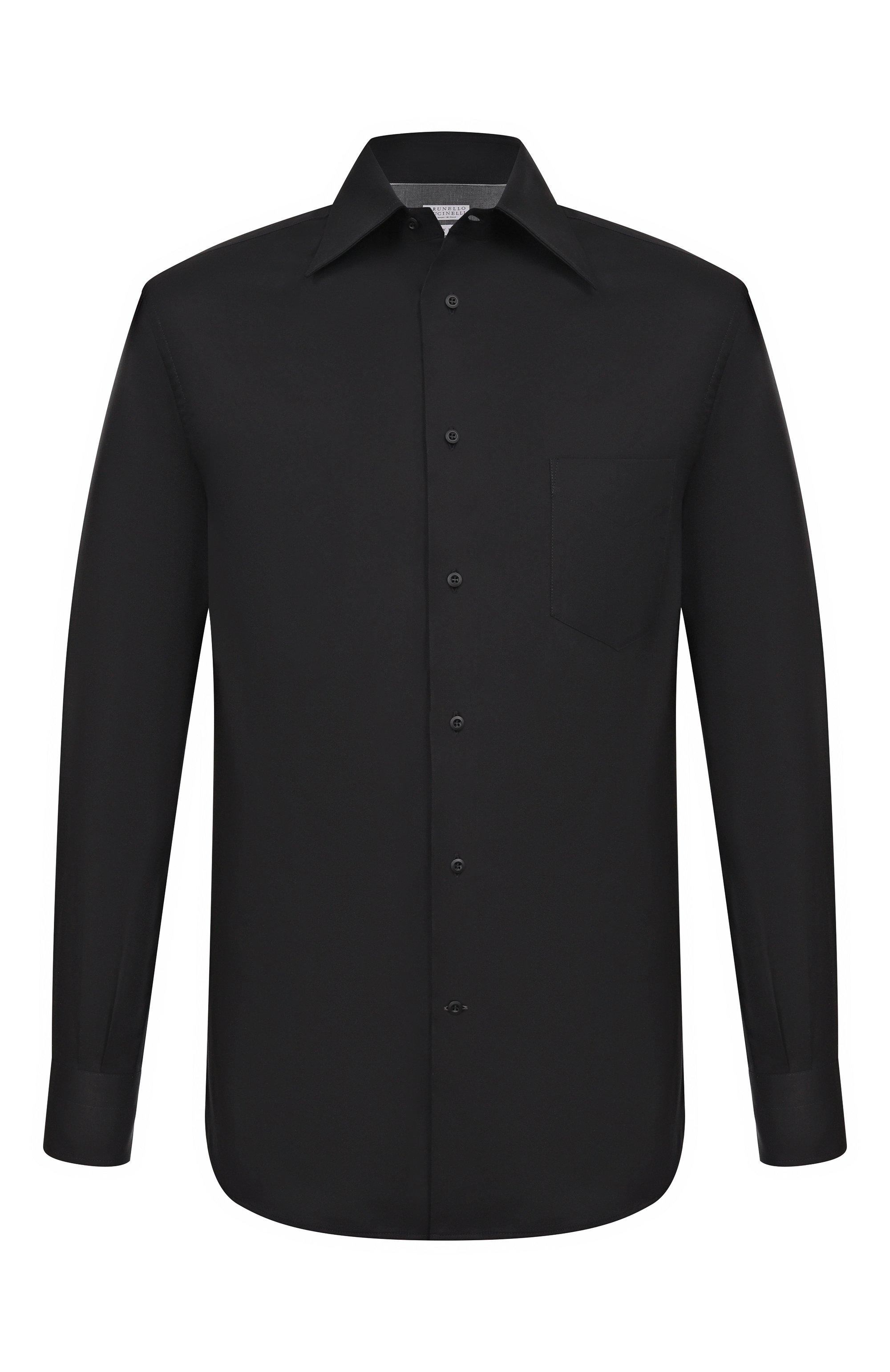 Хлопковая сорочка BRUNELLO CUCINELLI, арт. MW6040621, фото 1