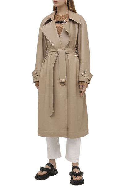 Плащ из экокожи NANUSHKA, арт. AMAL_SANDST0NE_VEGAN LEATHER, фото 3