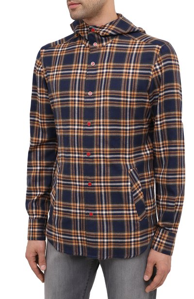 Хлопковая рубашка KITON, арт. UMCMARH0748608, фото 4