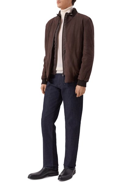 Мужской замшевый бомбер CORNELIANI, арт. 26L5D6-2620102