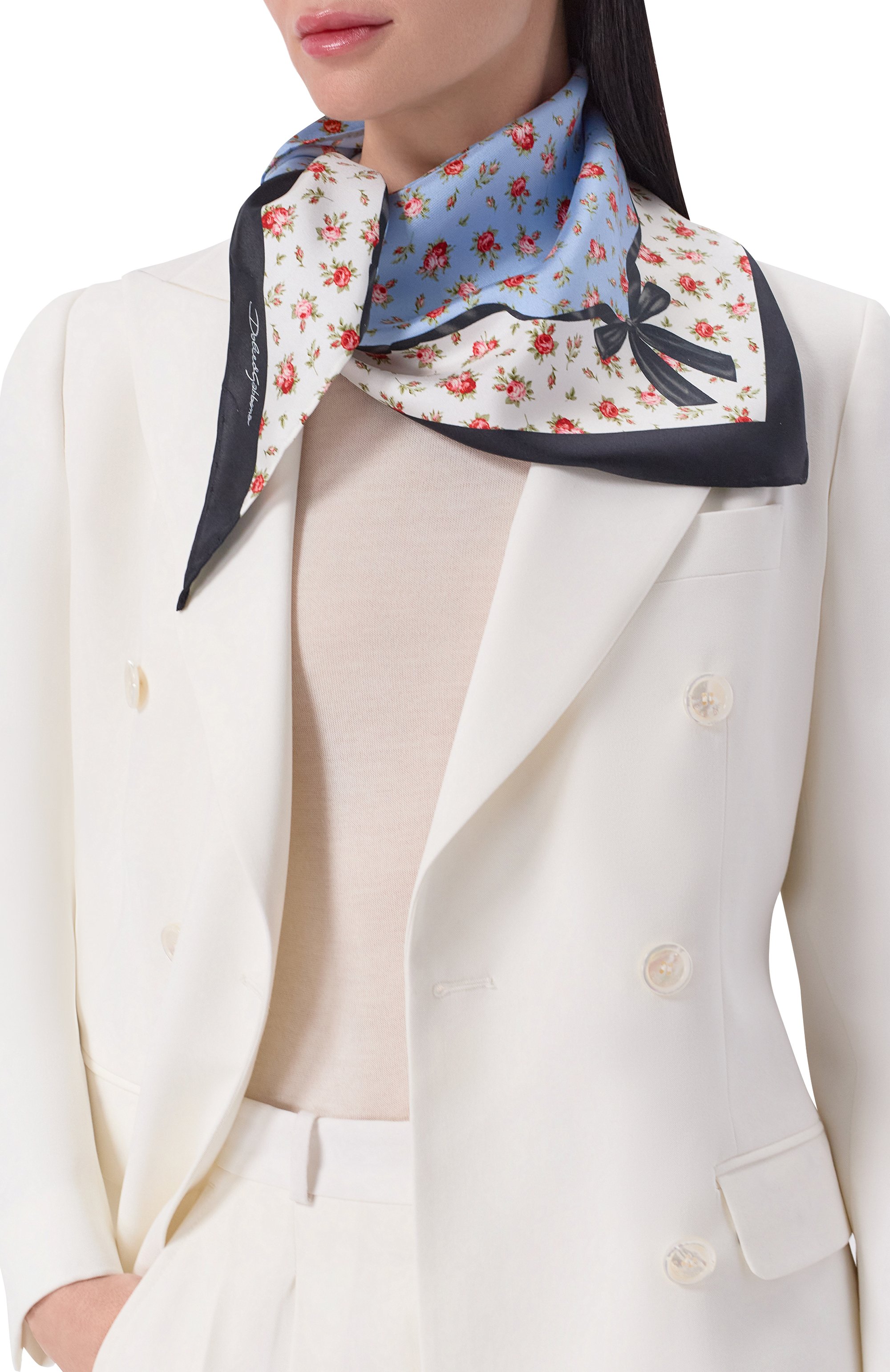 Шелковый платок DOLCE & GABBANA, арт. FS329A/GDDL0, фото 2