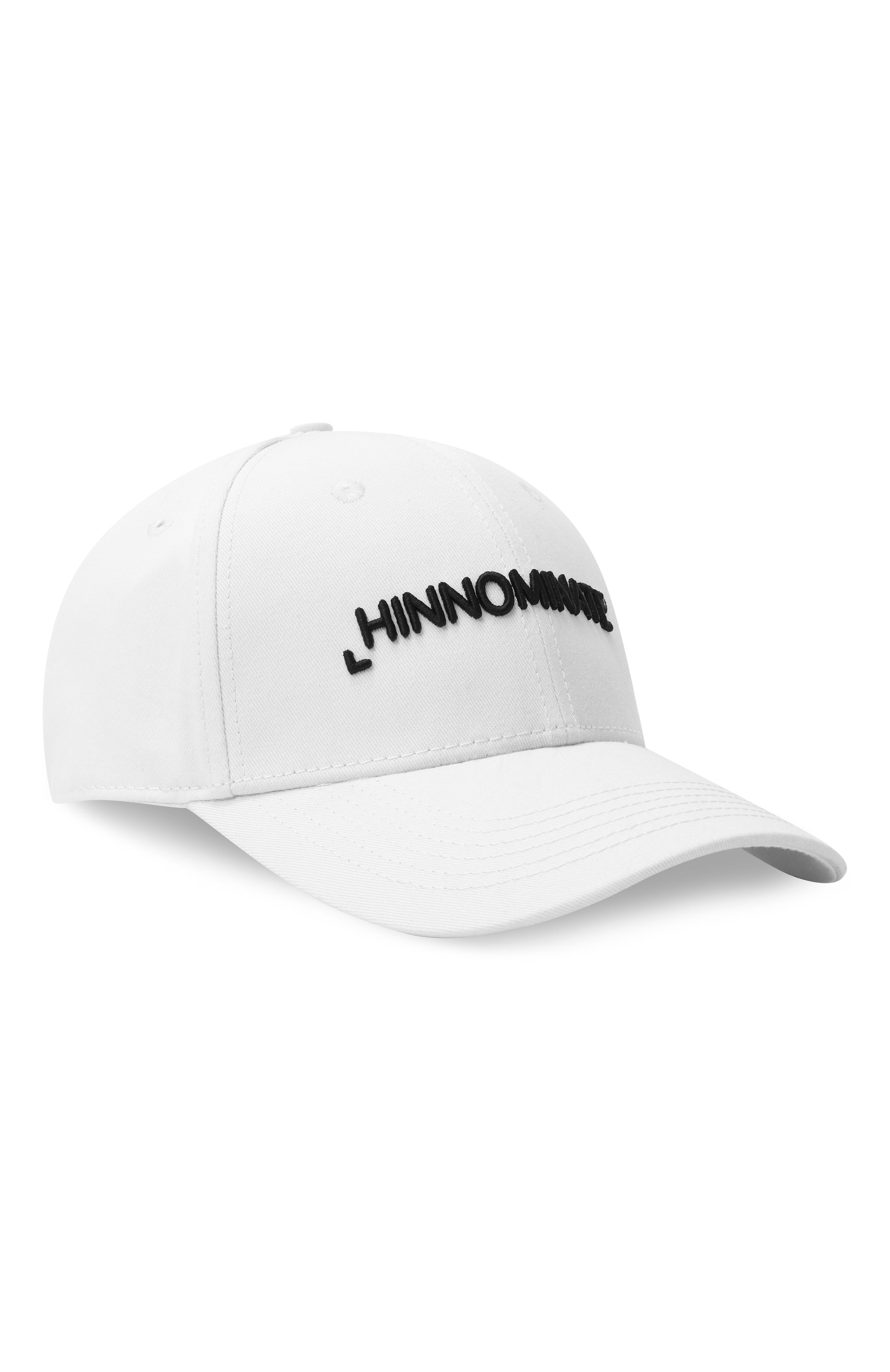 Хлопковая бейсболка HINNOMINATE белого цвета по цене 7205 руб., арт. HMACM00050, фото 1 Хлопковая бейсболка HINNOMINATE, арт. HMACM00050, фото 1