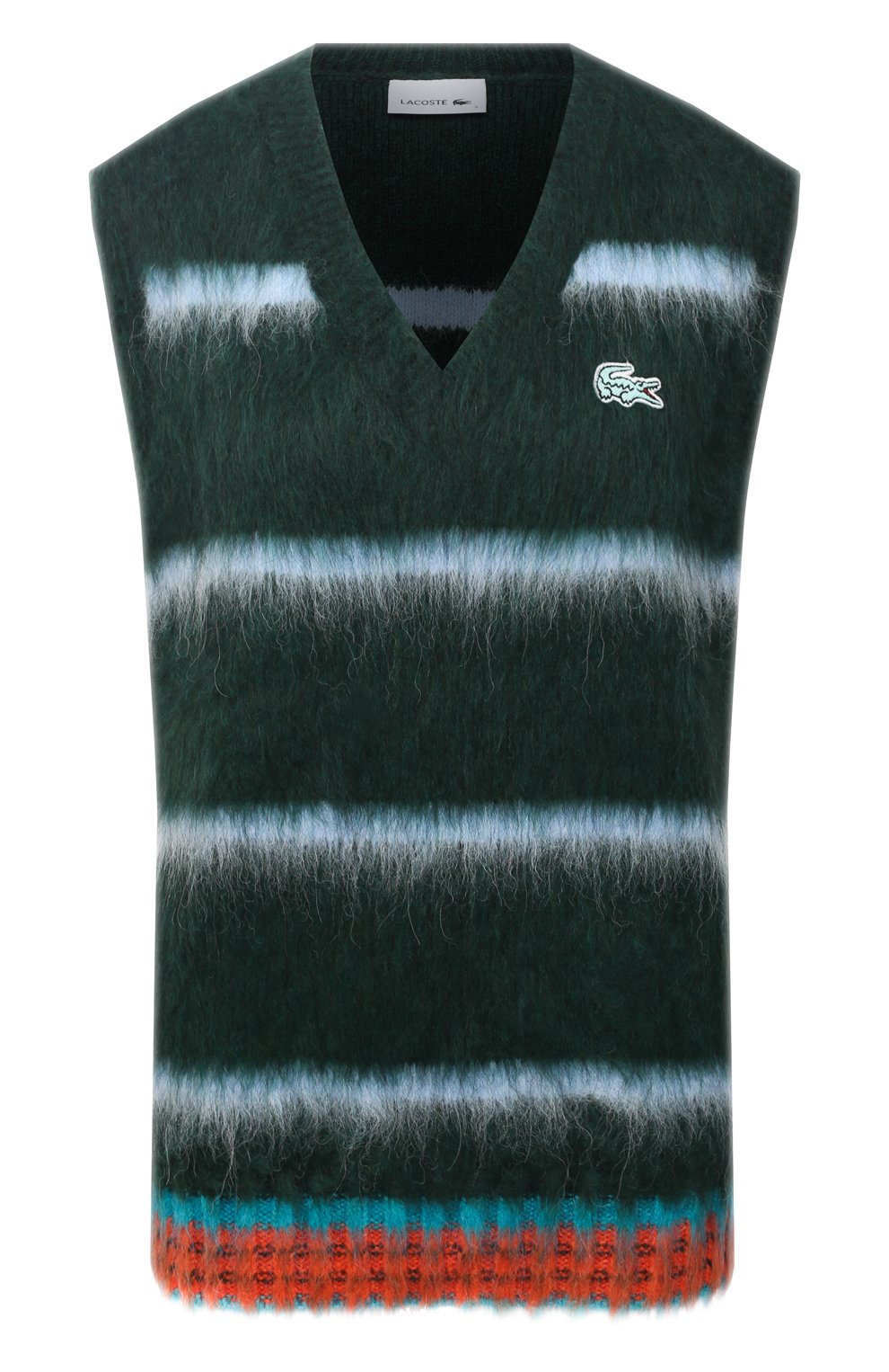 Жилет LACOSTE зеленого цвета по цене 40590 руб., арт. AH3288, фото 1 Жилет LACOSTE, арт. AH3288, фото 1