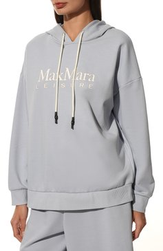 Женский костюм WEEKEND MAX MARA серого цвета, арт. AGGRAVI 39210426-PRIMO 37810926 | Фото 2 (Длина (для топов): Стандартные; Рукава: Длинные; Материал внешний: Синтетический материал; Стили: Спорт-шик; Кросс-КТ: Трикотаж; Женское Кросс-КТ: Костюм-спорт; Драгоценные камни: Проставлено; Материал сплава: Проставлено; Re-sync: On)