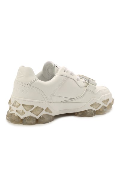 Кожаные кроссовки diamond  x strap flat JIMMY CHOO, арт. DIAM0ND X STRAP/F/ADH, фото 4