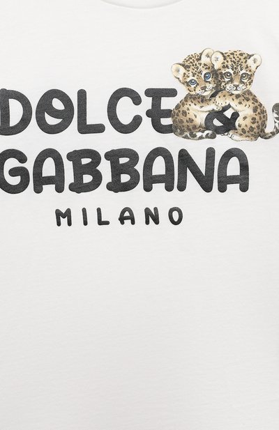 Хлопковая футболка DOLCE & GABBANA, арт. L1JTEY/G7MKA, фото 3