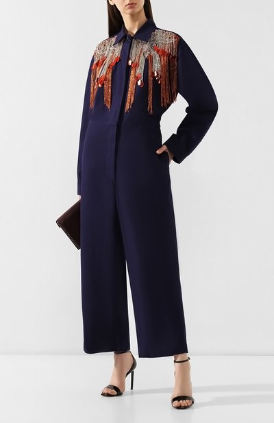Хлопковый комбинезон DRIES VAN NOTEN синего цвета по цене 130000 руб., арт. 191-10925-7293, фото 2 Хлопковый комбинезон DRIES VAN NOTEN, арт. 191-10925-7293, фото 2