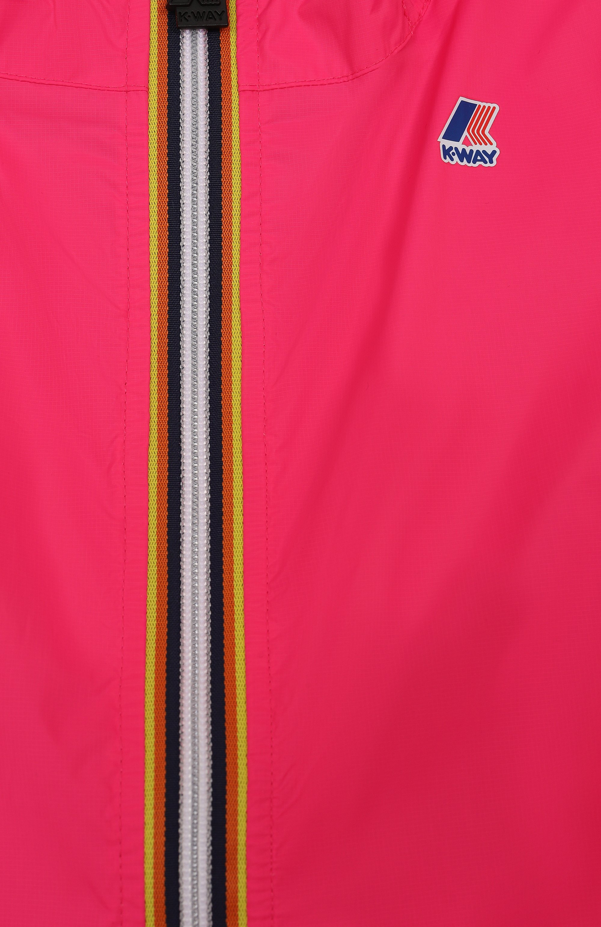 Ветровка K-WAY фуксия цвета по цене 11550 руб., арт. K61336W/10A-14A, фото 3 Ветровка K-WAY, арт. K61336W/10A-14A, фото 3