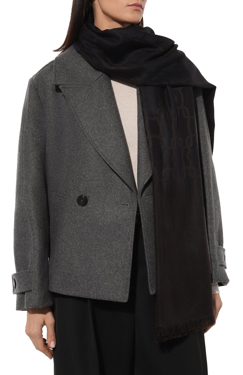 Шарф из кашемира и шелка AGNONA, арт. AS06Z1E/H7057E, фото 3