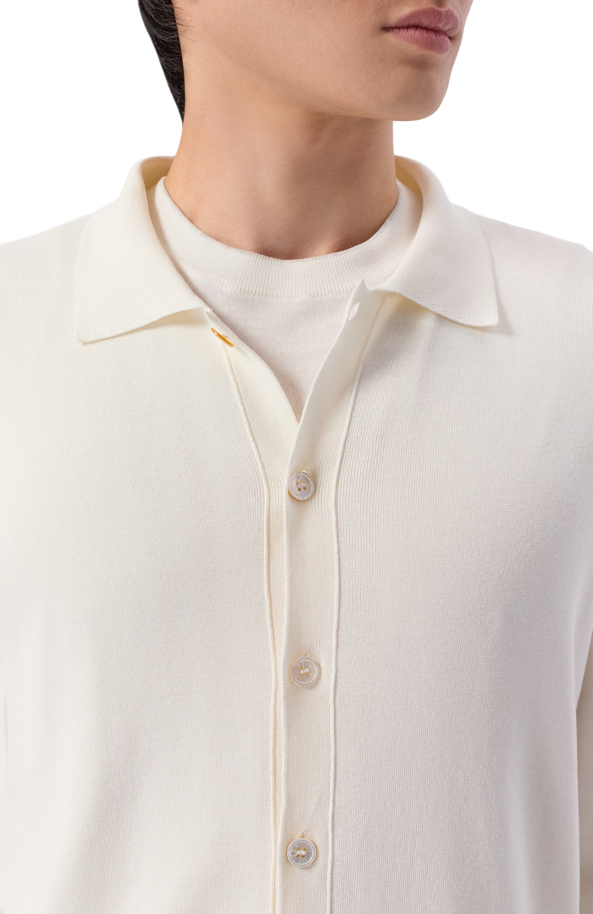 Рубашка из шелка и хлопка MVST, арт. M26.2PM.K104/Y201 KNIT SETA C0T0NE, фото 5