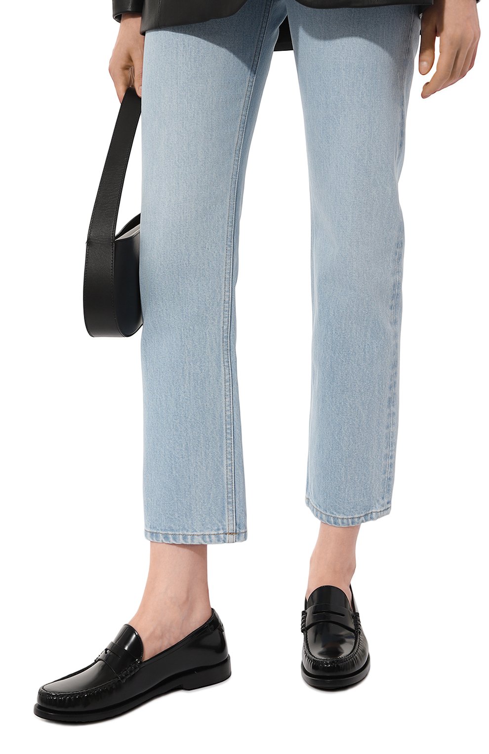 Кожаные пенни-лоферы SAINT LAURENT, арт. 670232, фото 3