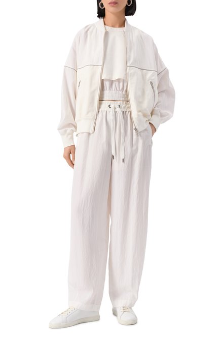 Женский хлопковый топ BRUNELLO CUCINELLI, арт. MH827VE700