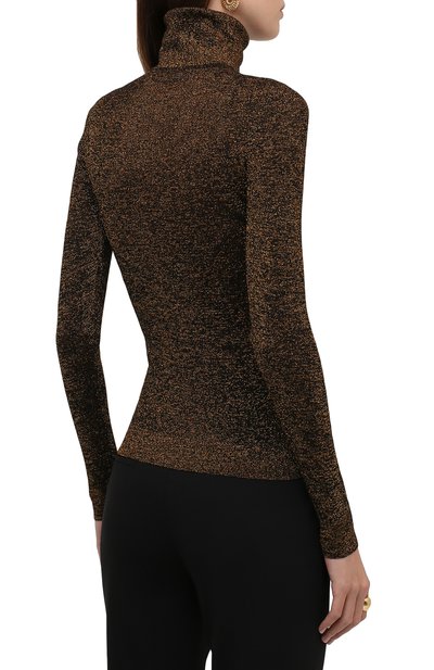 Водолазка SAINT LAURENT коричневого цвета по цене 104500 руб., арт. 670517/Y75GI, фото 4 Водолазка SAINT LAURENT, арт. 670517/Y75GI, фото 4