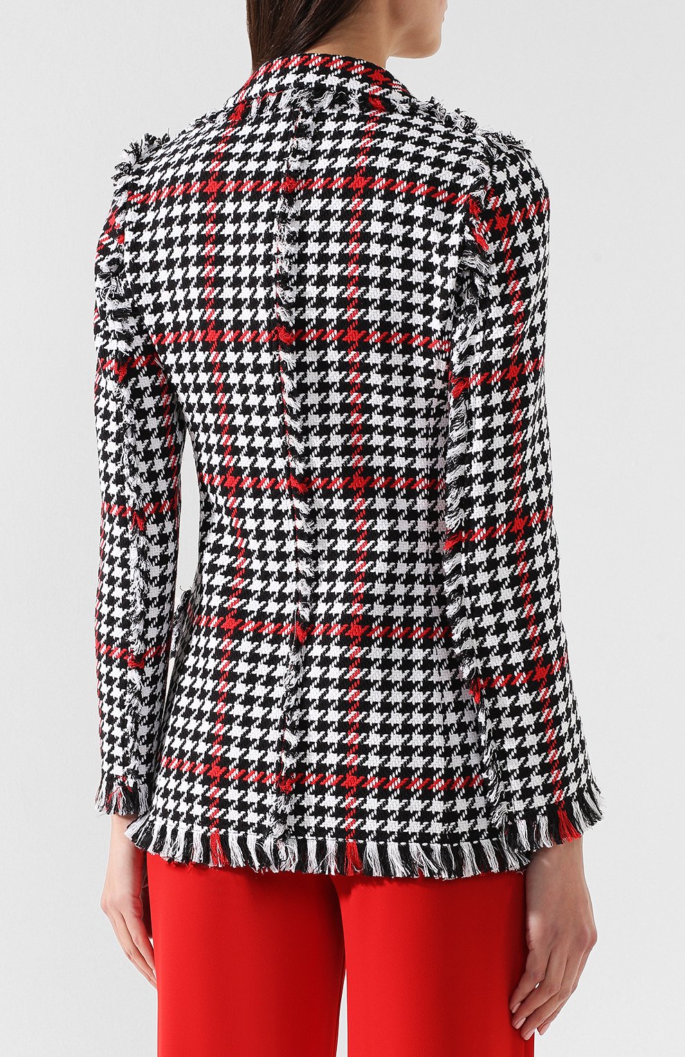 Твидовый жакет MSGM, арт. 2641MDG05 195115, фото 4