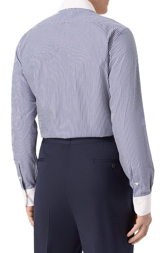 Хлопковая сорочка Alessandro Gherardi BR1-3G-7T/1049 Синий  BR1-3G-7T/1049 Фото 4