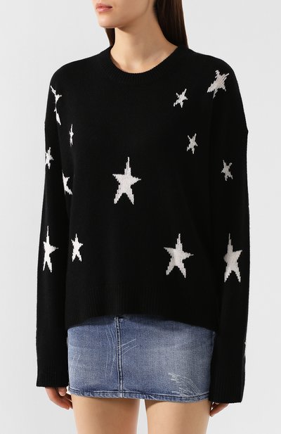 Кашемировый пуловер ZADIG AND VOLTAIRE черного цвета по цене 31200 руб., арт. PWHMF1101F, фото 3 Кашемировый пуловер ZADIG AND VOLTAIRE, арт. PWHMF1101F, фото 3