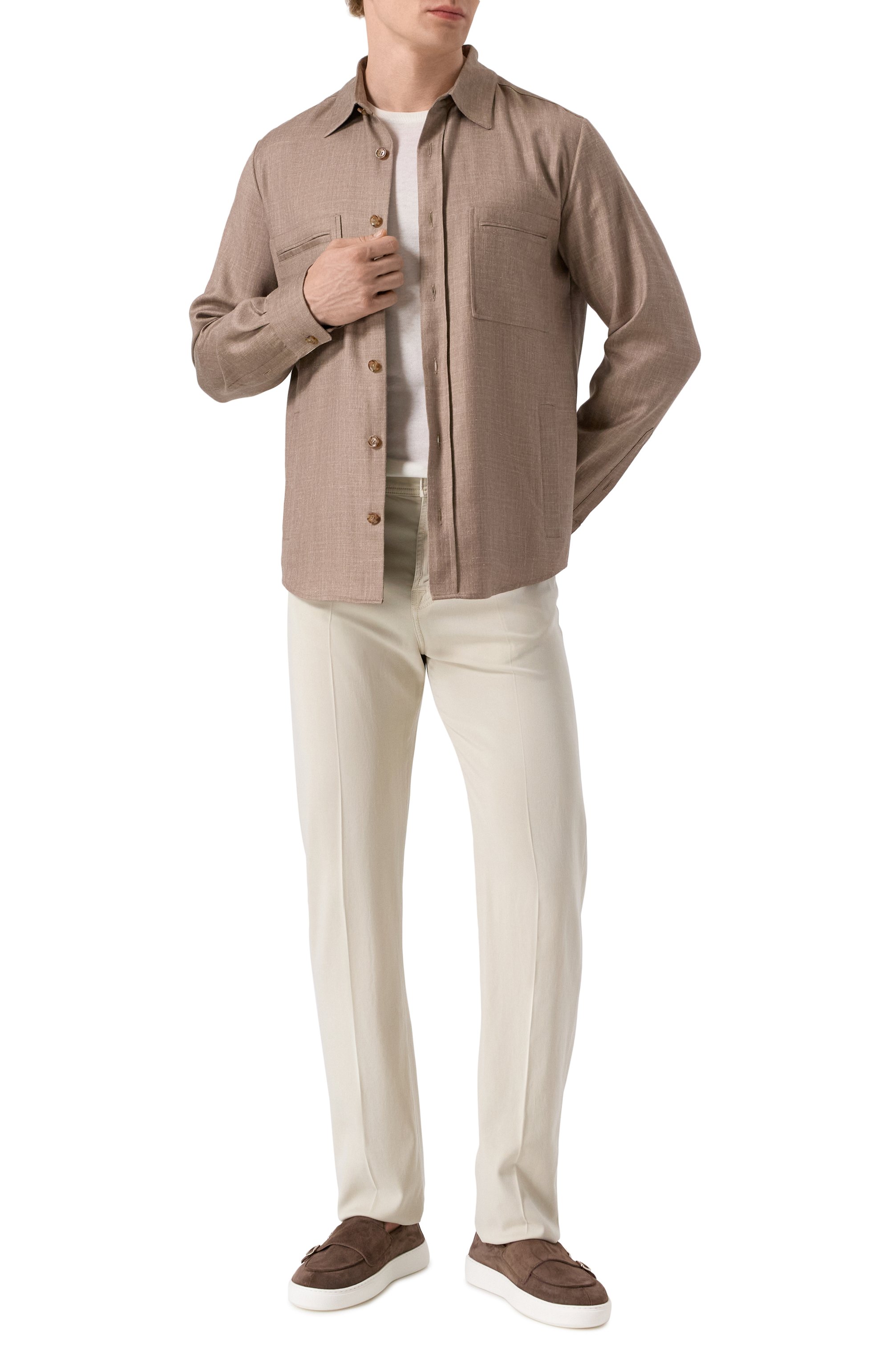 Рубашка из кашемира и шелка COLOMBO, арт. CM00382/77541-10, фото 2