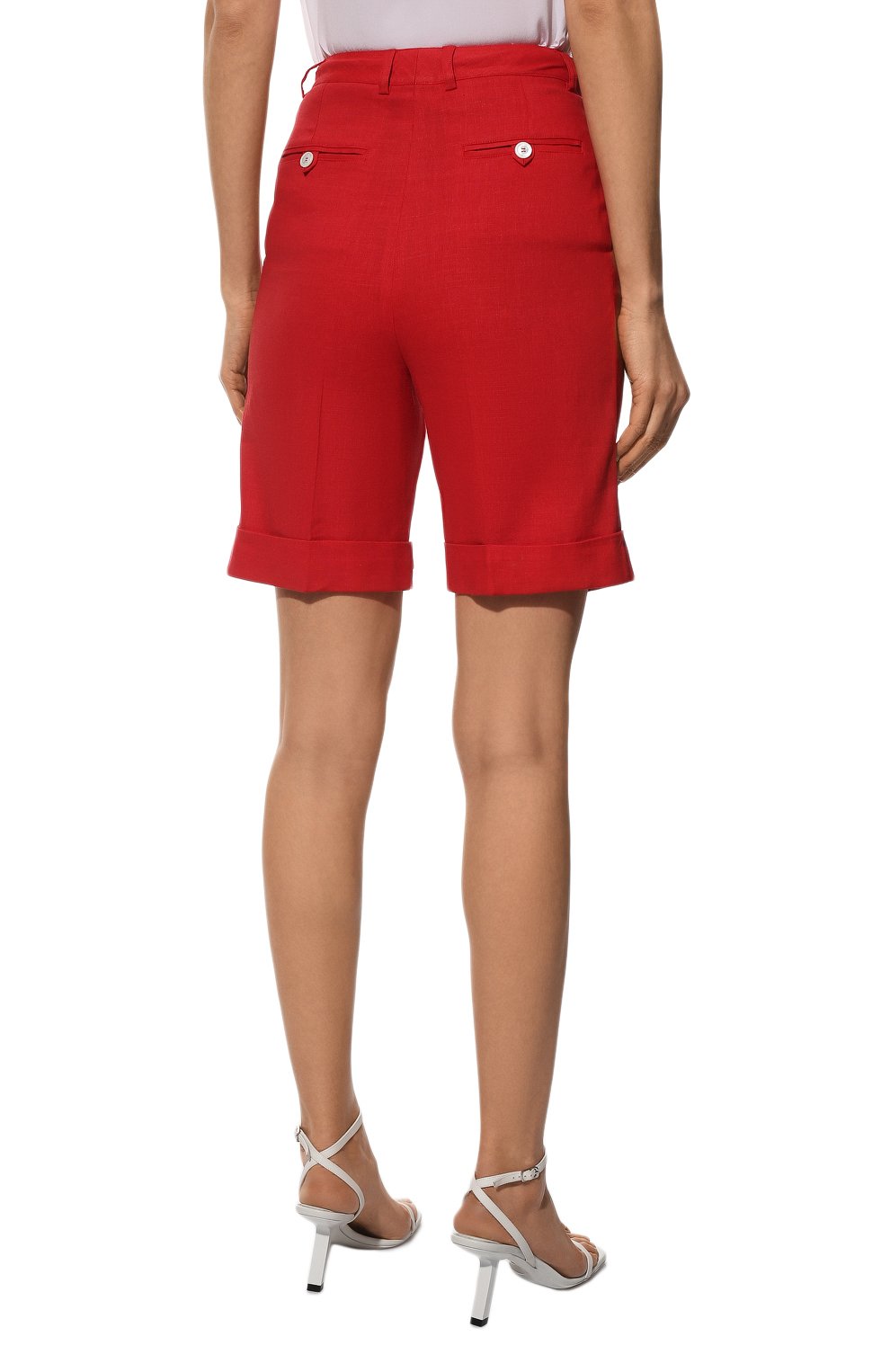 Шорты изо льна и вискозы KITON, арт. D51115K09T84, фото 4