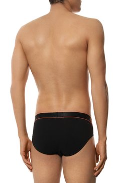 Мужские комплект из трех брифов EMPORIO ARMANI черного цвета, арт. 111734/4R726 | Фото 7 (Нос: Не проставлено; Материал сплава: Проставлено; Материал внешний: Хлопок; Мужское Кросс-КТ: Трусы; Кросс-КТ: бельё; Трусы М: Брифы)