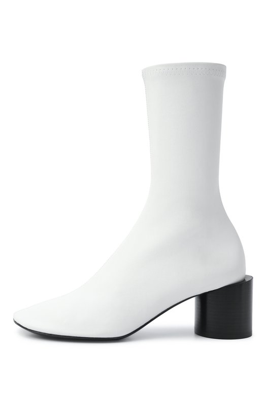 Кожаные ботильоны Jil Sander J16WU0072/P1758 Белый  J16WU0072/P1758 Фото 4